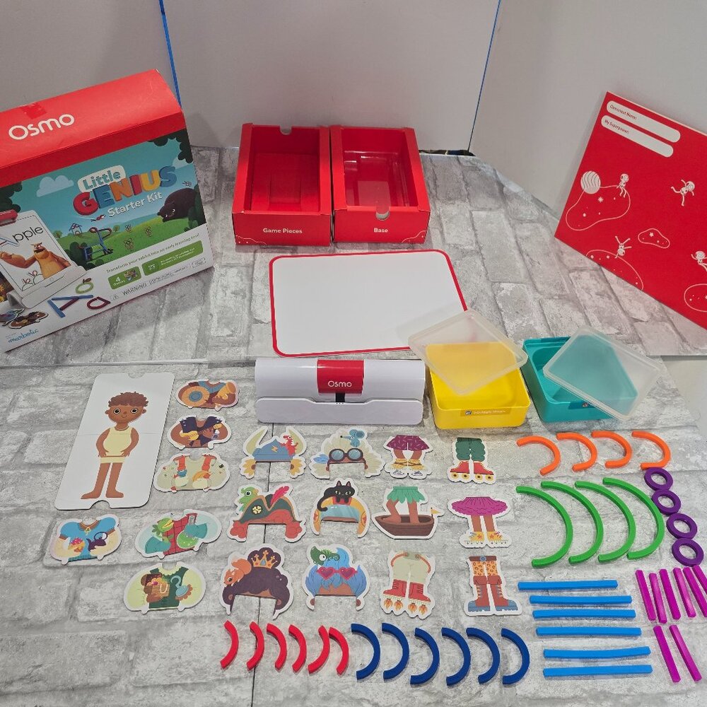 Osmo Little Genius Starter Kit Plus Early Math Adventure Includes 6 Games 3-5 yr